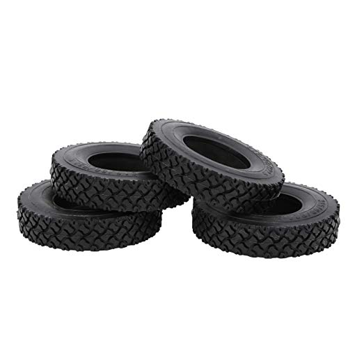 ZAWELIYO 4PCS RC Traktor -LKW -Reifen für 1/14 RC -Auto - Gummi -Sohle -Muster, Crawler - Grip Upgrade (Durchmesser 88 Mm, Breite 20mm) von ZAWELIYO