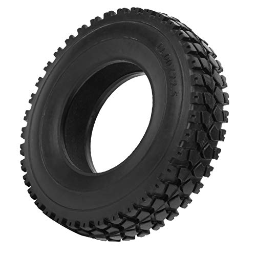 ZAWELIYO 4pcs 1/14 RC-Autos-Gummi-Reifen für Traktorwagen, 20 Mm Breite Zerquettigte Steinstufenmuster, Alles Geländegriff mit Eingebautem Schwamm von ZAWELIYO