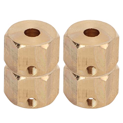 ZAWELIYO 4pcs 12mm Messingrad -Hub -Adapter für SCX10 90046/CC01 - CNC C36000 Gewichtete Hex -Erweiterungen | 1/10 RC Crawler Radstand Upgrade Kit (9mm) von ZAWELIYO