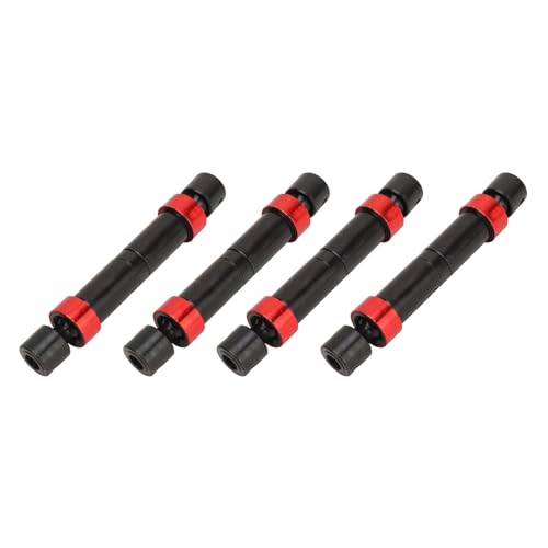 ZAWELIYO 4pcs 80-100 Mm Universal Antriebswelle, RC-Stahlmischwelle Low-Rausch-RC-Auto-Upgrades für 1/10 Axial SCX10 90046 CC01 1/10 (Schwarz) von ZAWELIYO