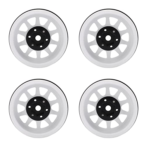 ZAWELIYO 4pcs Metall 1,9 -Zoll -Rad Felgen Verbesserung der RC -Autoleistung für Axiale SCX10 90046 1:10 RC Crawler (2) von ZAWELIYO