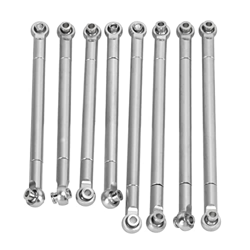 ZAWELIYO 8pcs Metall Vollauto -Spurstange Upgrade MN86 Serie RC Car Starke Flexible Aluminiumlegierung Langlebige Leistung (4) von ZAWELIYO