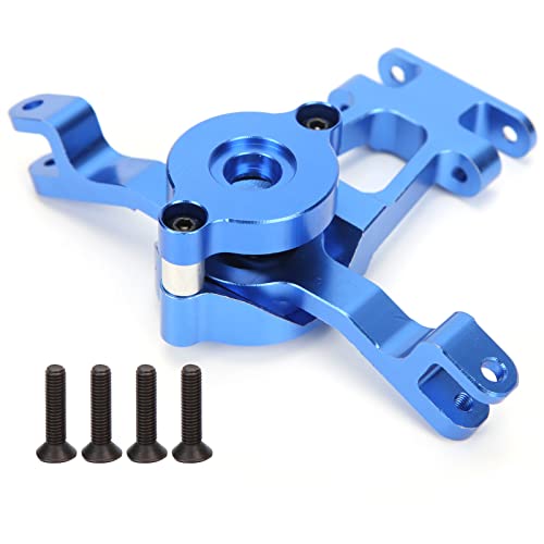 ZAWELIYO Aluminium Bell Kurbellenker für E Revo 2.0 & Summit 1/10 RC -Autos, CNC -Legierungs -Upgrade -Kit mit Anti -Servo -Sparfeder, Null -Slop -Lenksystem (Dunkelblau) von ZAWELIYO