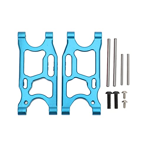 ZAWELIYO Aluminium Heckschwungarm, Hohe Härte und Verschleißfestigkeit, Upgrade -Teile für 1/14 RC -Auto für LC Racing, Wltoys 144001 124018 124019 (Blau) von ZAWELIYO