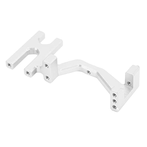 ZAWELIYO Aluminiumlenker-Servo-Mount für Losi Baja Rey 1/10 RC Car- CNC Bearbeitete Leichte Servohalterung, RC-Autokomponenten Direkter Anpassungsersatz (79x36 mm) (Silber) von ZAWELIYO
