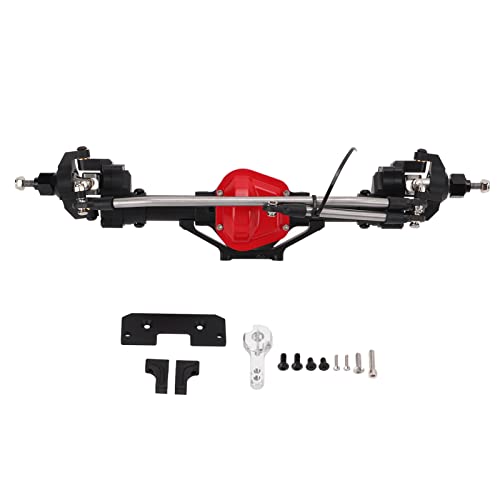 ZAWELIYO CNC Metall RC -Autokarton -Portal -Achse, Vordere Portalachse für eine Verbesserte Transmis -Sion -Leistung für Axial SCX10 1/10 RC Crawler Geeignet (Schwarz) von ZAWELIYO