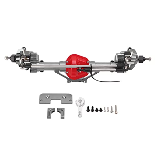 ZAWELIYO CNC Metall RC -Autokarton -Portal -Achse, Vordere Portalachse für eine Verbesserte Transmis -Sion -Leistung für Axial SCX10 1/10 RC Crawler Geeignet (Ti Farbe) von ZAWELIYO