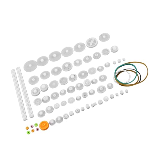 ZAWELIYO Kunststoff-Zahnradsatz, Elektrische Lernkits, Unbegrenzte Selbstkreation Zum Ersetzen Alter oder Kaputter Teile für -Elektrospielzeug für Mini-Ventilatoren (4) von ZAWELIYO