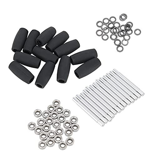 ZAWELIYO Pro Smart Roboter Car Bearing Rad Kit für Robomaster S1 - EIN Ersatz für Radbaugruppen | RC -Roboter -Upgrade & Reparaturteile (Schwarz) von ZAWELIYO