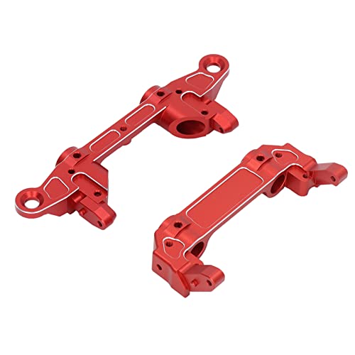 Zaweliyo RC Aluminium -Stoßfängerhalterung, RC -Auto Vorne und Hinteren Stoßstangenmontage -Upgrade -Teile für Axiale SCX6 1/6 RC Crawler Upgrade (Rot) von ZAWELIYO