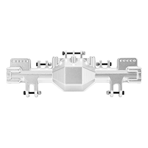 ZAWELIYO RC Aluminiumachse Gehäuse für Losi LMT 1/8 RC -Auto - 182 Mm Anodierter RC Car Bridge Shell Upgrade Kit (Silber) von ZAWELIYO