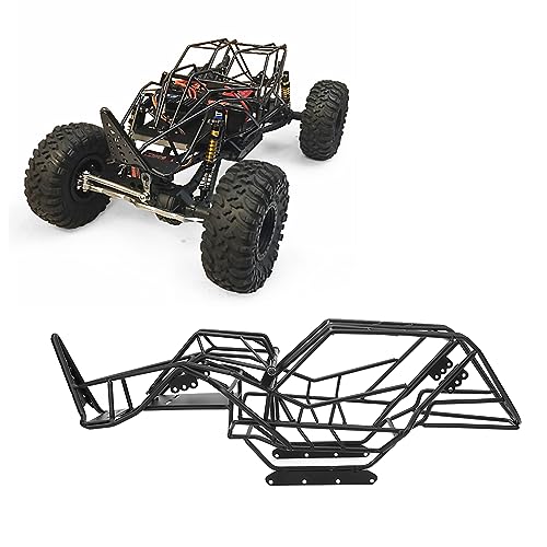 ZAWELIYO RC -Auto -Rollkäfig, Metallrollenkäfigrahmen für RC -Auto mit Perfektem Design und Hervorragende Leistung, Geeignet für Axial Wraith, Roll Cage für RC -Auto, RC (Schwarz) von ZAWELIYO