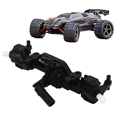 ZAWELIYO RC Frontachse, Metall Komplett Vordere Achse, Stahl Zahnrad Ersatz Fernbedienungsmodell Autos Vorderachse Mn90 Mn91 Mn99s 1/12 Schwarz,1/10 RC Cralwer Car Upgrade -Teile (Black) von ZAWELIYO