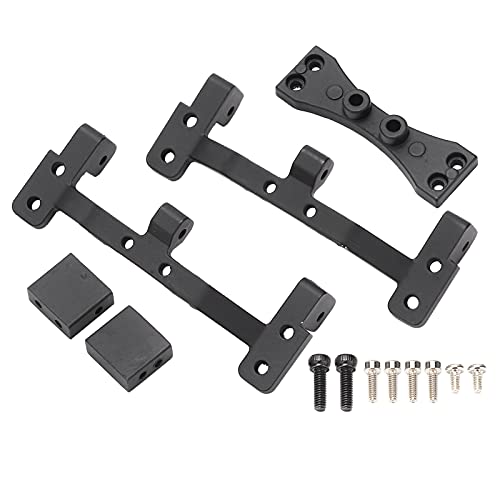 ZAWELIYO RC -Lenkungs -Upgrade -Kit für MN 1/12 99S/D91/D90, CNC -Aluminium -Stangenstabsitz und Hinterachse, Lenkschalthalterung (Schwarz) von ZAWELIYO
