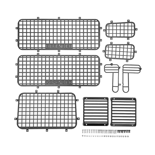 ZAWELIYO RC Metal Window Mesh Net, Simulation Exquisit Verhindern das Kratzen von RC -Fensterschutz für 1/10 RC -Rock -Crawler von ZAWELIYO