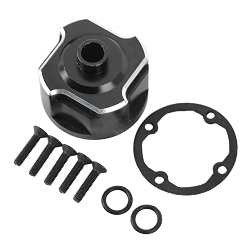 ZAWELIYO Universal Aluminium Diff Housing - Front/Mid/Heck -Chassis -Upgrades Teil für 1/8 RC -Schneecrawler Im Maßstab (Schwarz) von ZAWELIYO