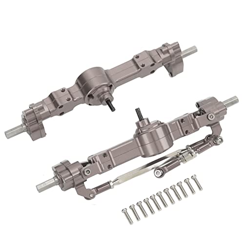 ZAWELIYO Vorne Hinter Achsen Aluminium -Legierungs -Upgrade Teile 4 Rad RC -Achsen für MN 90 99S -Serie (Ti Farbe) von ZAWELIYO