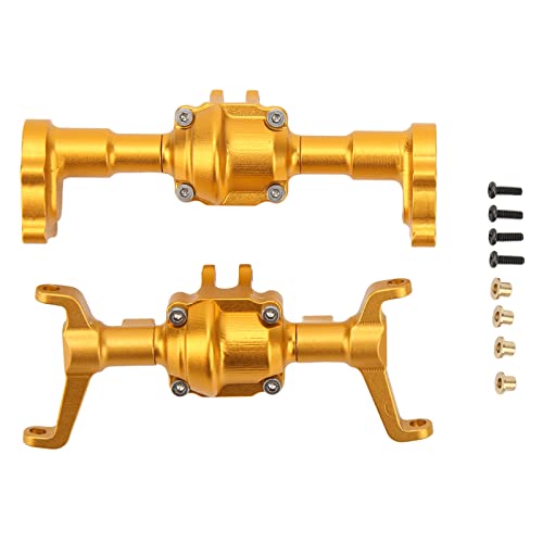 ZAWELIYO Aluminiumlegierung CNC -Achsengehäuse für FMS -RC -Auto Verstärkte Passbarkeit Höherer Bodenfreiheit (Gold) von ZAWELIYO
