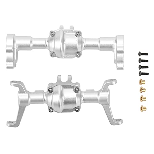 Zaweliyo Aluminiumlegierung CNC -Achsengehäuse für FMS -RC -Auto Verstärkte Passbarkeit Höherer Bodenfreiheit (Silber) von ZAWELIYO