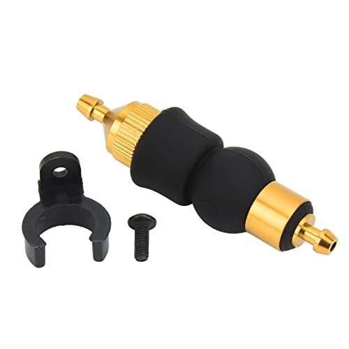 Zaweliyo RC Manuelle Ölpumpe für 1/8 1/10 Skalierungsmodell - Aluminiumlegierung Methanol Motor mit Gummisiegel | Universeller Ersatz für HSP, HPI RC -Autos (Gelb) von ZAWELIYO