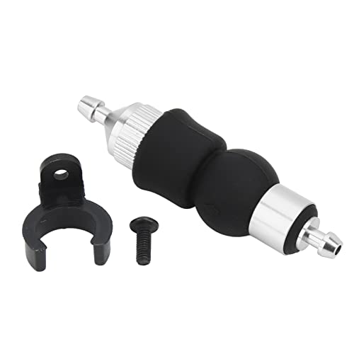 Zaweliyo RC Manuelle Ölpumpe für 1/8 1/10 Skalierungsmodell - Aluminiumlegierung Methanol Motor mit Gummisiegel | Universeller Ersatz für HSP, HPI RC -Autos (Silber) von ZAWELIYO