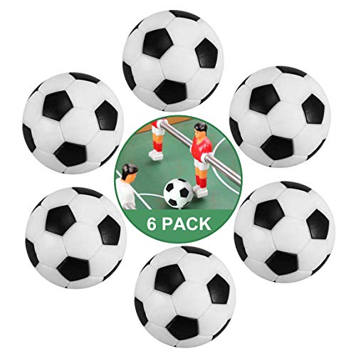 ZAWTR Kickerbälle 32 mm, 6 Stück Tischfußball Bälle Klein Mini Tischkicker Fußball Ball, Kicker Bälle aus ABS Kunststoff ideal für Kinder und Erwachsene Tischfussballbälle Spiel (Schwarz und Weiß) ZAWTR Kickerbälle 32 mm, 6 Stück Tischfußball Bälle Klein Mini Tischkicker Fußball Ball, Kicker Bälle aus ABS Kunststoff ideal für Kinder und Erwachsene Tischfussballbälle Spiel (Schwarz und Weiß) von ZAWTR