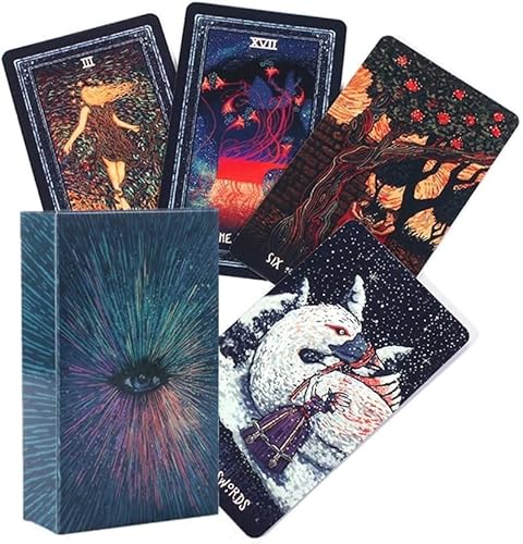 ZAXER Tarotkarten-Set mit 78 Karten Verzierungen - Entdecke die Magie und Weisheit des Tarots in einem stilvollen, eleganten Etui - Prisma Vision ZAXER Tarotkarten-Set mit 78 Karten Verzierungen - Entdecke die Magie und Weisheit des Tarots in einem stilvollen, eleganten Etui - Prisma Vision von ZAXER