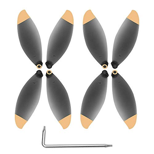 ZAYRAY 8 StüCke Propeller Requisiten für Papagei Anafi Drone Blatt FlüGel Fan ZubehöR (Schwarz und Gold) von ZAYRAY