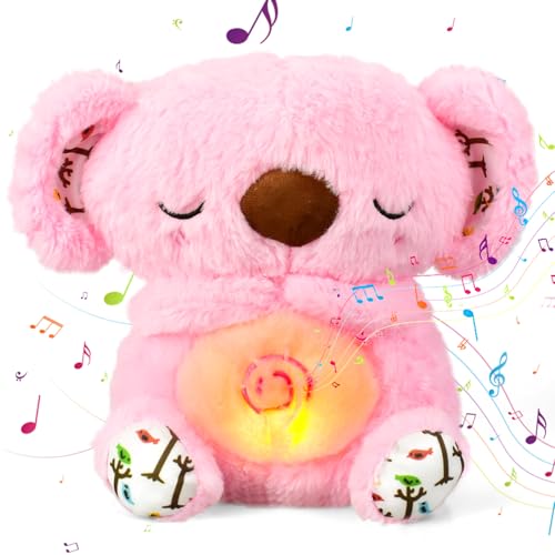 Atmendes Kuscheltier Koala Kuscheltier mit Herzschlag Koala Schlummer Kuscheltier Schlummer Koala Schlaftherapie Koala Baby Spielzeug Atmendes Kuscheltier Koala Geschenk 1 2 3 Jahr Junge Mädchen von ZBATHTOY
