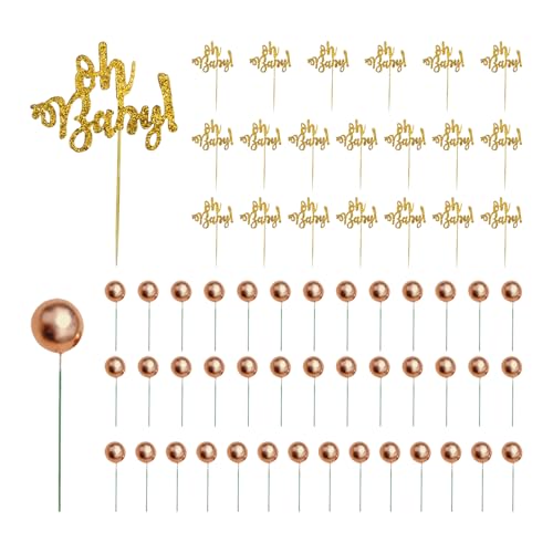 20 Stück Tortendekorationen zur Babytaufe, 40 Stück Tortenbällchen, „Oh Baby“-Torteneinsätze, geeignet für Geburtstagsfeiern und Mottopartys zum Schenken von Geschenken 20 Stück Tortendekorationen zur Babytaufe, 40 Stück Tortenbällchen, „Oh Baby“-Torteneinsätze, geeignet für Geburtstagsfeiern und Mottopartys zum Schenken von Geschenken von ZBHDEYG