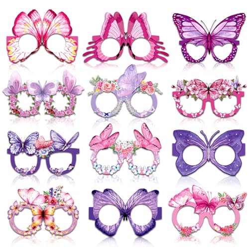 ZBIianxer 12pcs Schmetterlingsgläser Rahmen Party Brille Papierbrille Für Kinder Erwachsene Fotografie Hochzeit Geburtstag Weihnachten ZBIianxer 12pcs Schmetterlingsgläser Rahmen Party Brille Papierbrille Für Kinder Erwachsene Fotografie Hochzeit Geburtstag Weihnachten von ZBIianxer
