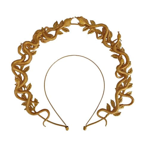ZBIianxer Einzigartiger Mythos Inspiriert Schlangenstirnband Exquisite Schlange Kopfbedeckung Charme Für Mythologie Inspirierte Kostümversammlungen von ZBIianxer