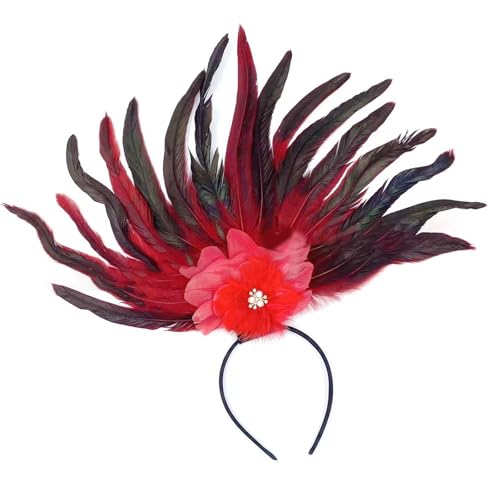 ZBIianxer Federed Hair Accessoire Bunte Haardekoration Cosplay Stirnband Party Kopfbedeckung Für Hochzeiten Und Festivalveranstaltung ZBIianxer Federed Hair Accessoire Bunte Haardekoration Cosplay Stirnband Party Kopfbedeckung Für Hochzeiten Und Festivalveranstaltung von ZBIianxer