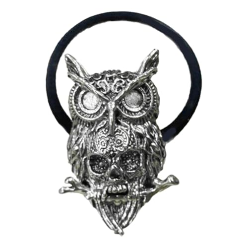 ZBIianxer Punkstile Metal Owl Schädel Haarband Cosplay Haarkrawatte Halloween Hair Accessoires ZBIianxer Punkstile Metal Owl Schädel Haarband Cosplay Haarkrawatte Halloween Hair Accessoires von ZBIianxer
