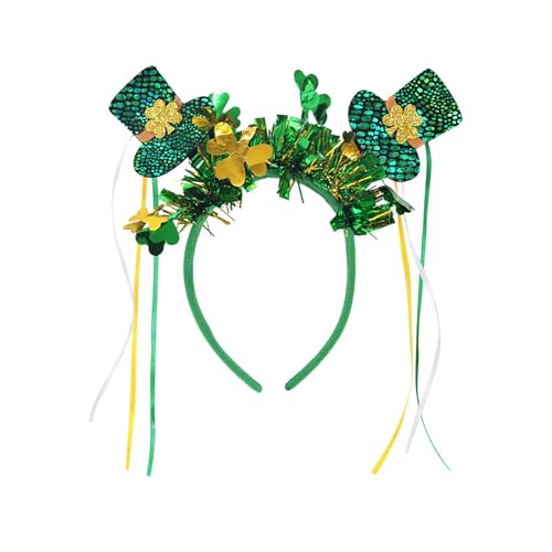 ZBIianxer Stirnband Für Festival Themen Ganzalter Glitzernde Stirnband Shamrock Hairband Für Die Irische Nationalfeiertagsfeier ZBIianxer Stirnband Für Festival Themen Ganzalter Glitzernde Stirnband Shamrock Hairband Für Die Irische Nationalfeiertagsfeier von ZBIianxer