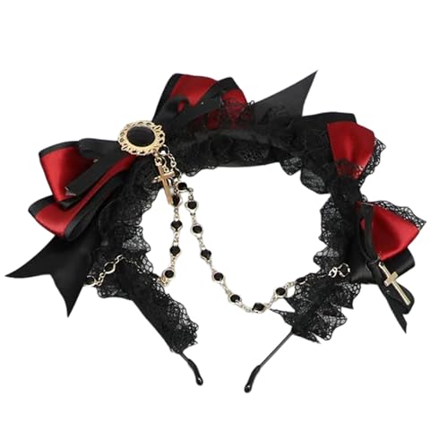 ZBIianxer Stylish Spitzen Bowknot Hair Hoop Kopfstück Für Erwachsene Cosplay Party Ponytail Clip Maskerades Party Rollenspiele Anime Requisiten ZBIianxer Stylish Spitzen Bowknot Hair Hoop Kopfstück Für Erwachsene Cosplay Party Ponytail Clip Maskerades Party Rollenspiele Anime Requisiten von ZBIianxer