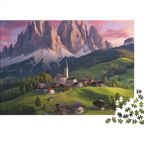 Beautiful Alps Puzzles 500pcs (52x38cm) Für Erwachsene Alpenlandschaft Puzzle Lernspiele Heimdekorationspuzzle von ZBOLI