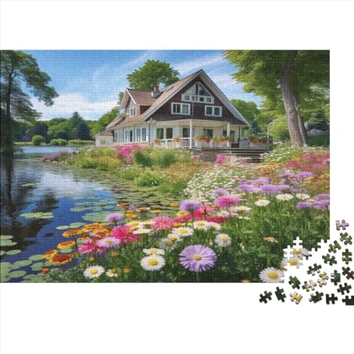 Puzzles 1000pcs (75x50cm) Für Erwachsene Seehaus Puzzles Für Erwachsene Puzzle-Lernspiele Lake View von ZBOLI