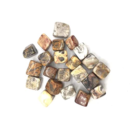 10 Stück 15 mm-22 mm natürlicher Achat-Würfel-Kristall-Polierstein, geeignet for Heimkristalle von ZBYMSHMO