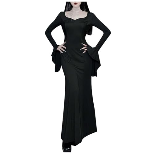 ZCXCsfp Mittelalterliches Kostüm Renaissance Frauen Viktorianischer Stil Hexenkostüm Tudorkleid für Party Prinzessin Kostüme Wicked Erwachsene (Schwarz, M) von ZCXCsfp