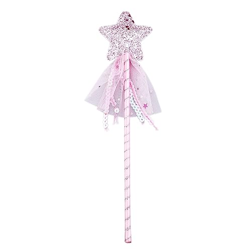 ZCYKJ Prinzessin-Zauberstab, Weihnachts-Feen-Zauberstab, niedliche Zauberstäbe Stern Fee Kostüm Requisiten Engel Fee Zauberstäbe Sticks für Geburtstag Hochzeit Party Cosplay Gefälligkeiten von ZCYKJ