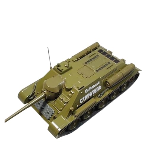 Maßstabsgetreue Modelle Maßstab 1:43 Für Sowjetischen SU-85-Sturmpanzer-Modellbausatz, Kupfergrün, Statische Druckguss-Kollektion Diecast Panzer von ZCYYUE