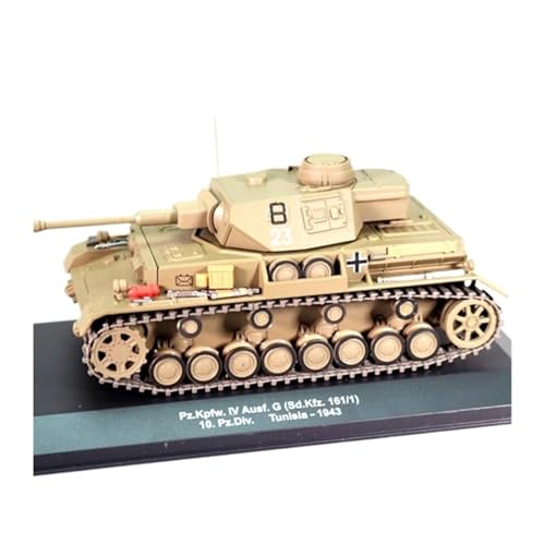 Maßstabsgetreue Modelle Maßstab 1:43 für Deutschen Pz Kpfw. IV mittlerer Panzer, Modellbausatz, statisches Hobby-Sammelornament Diecast Panzer von ZCYYUE