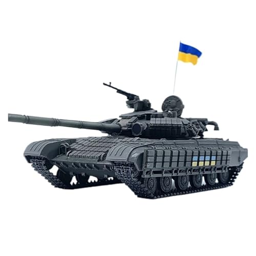 Maßstabsgetreue Modelle Ukrainischer Kampfpanzer T-64BV Im Maßstab 1/72 Mit Nationalflagge, Militär-Fertigmodellsammlung Diecast Panzer von ZCYYUE