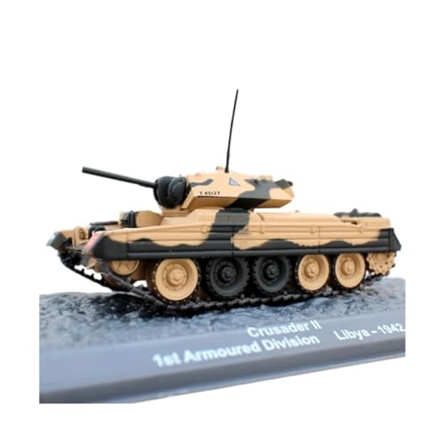 ZCYYUE Maßstabsgetreue Modelle Maßstab 1:72 Für Den Britischen Crusader II-Panzermodellbausatz, Statische Druckguss-Fertigsammlung, Ornamente Diecast Panzer von ZCYYUE