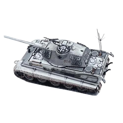 ZCYYUE Maßstabsgetreue Modelle Maßstab 1:72 Für Deutschen Schweren Panzer-Modellbausatz „Königstiger“, Statische Druckguss-Sammelornamente Diecast Panzer von ZCYYUE