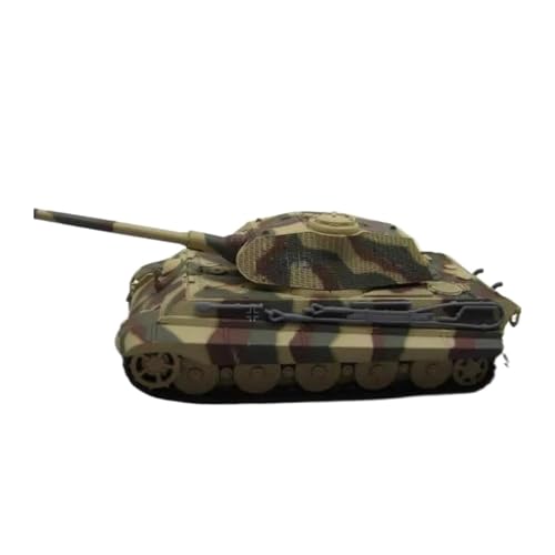 ZCYYUE Maßstabsgetreue Modelle Maßstab 1:72 Für Deutschen Schweren Panzer-Modellbausatz „Königstiger“, Statische Druckguss-Sammelornamente Diecast Panzer von ZCYYUE