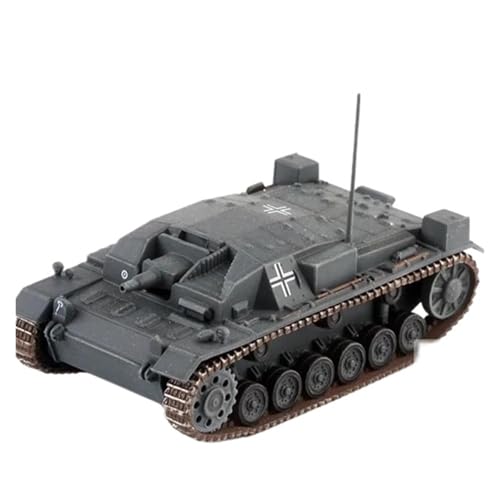 ZCYYUE Maßstabsgetreue Modelle Maßstab 1:72 Für Deutsches III-Sturmgeschütz Modellbausatz Statisches Druckguss-Sammelornament Diecast Panzer von ZCYYUE