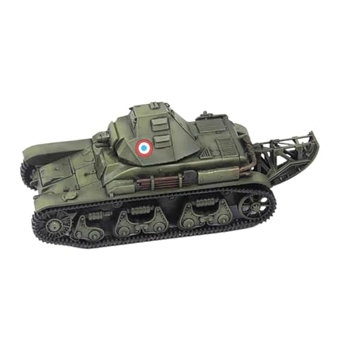 ZCYYUE Maßstabsgetreue Modelle Maßstab 1:72 Für Frankreich R-35 FCM36 Leichter Panzer Modellbausatz Statisches Druckguss-Sammelornament Diecast Panzer von ZCYYUE