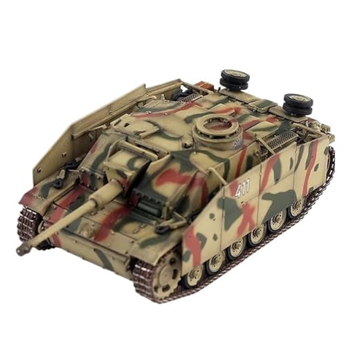 ZCYYUE Maßstabsgetreue Modelle Maßstab 1:72 Für Stug III AUSF.G Frühen Panzermodellbausatz Statisches Druckguss-Sammelornament Diecast Panzer von ZCYYUE